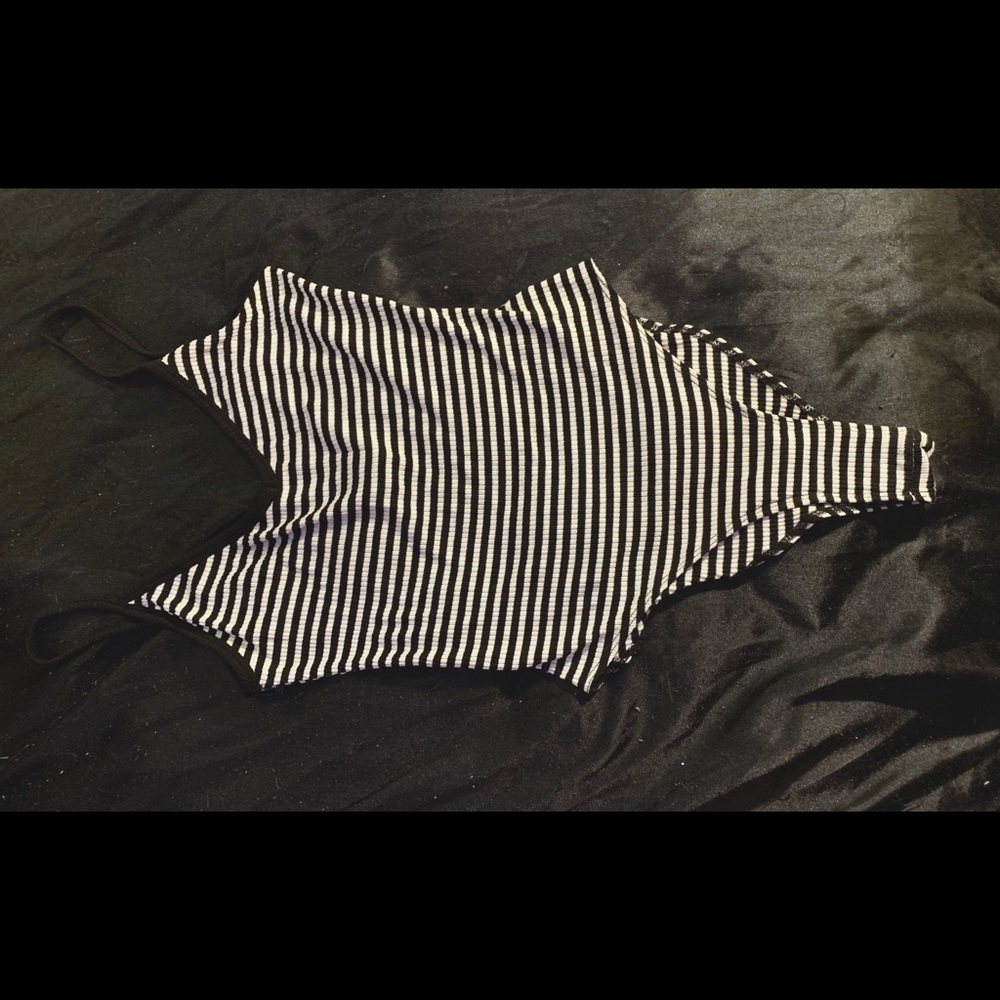 Striped bodysuit